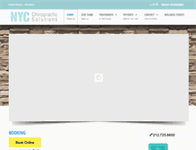 Tablet Screenshot of nycchirosolutions.com